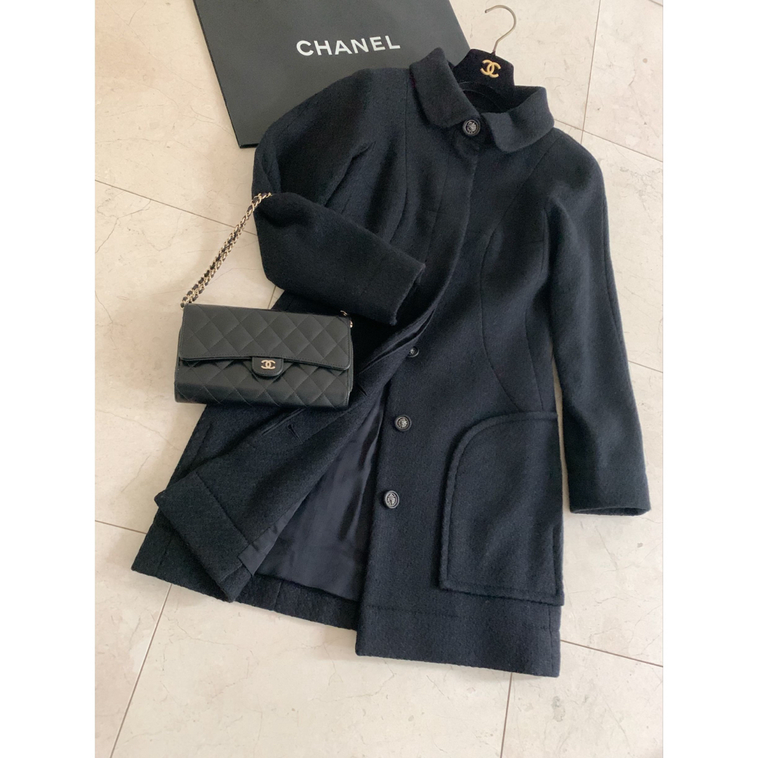 CHANEL(シャネル)のCHANEL ツイード コート レディースのジャケット/アウター(ロングコート)の商品写真
