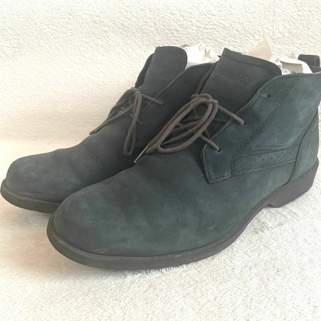 Timberland(ティンバーランド)の美品 ティンバーランド ブーツ スエード ダークブルー 27.5cm メンズ メンズの靴/シューズ(ブーツ)の商品写真