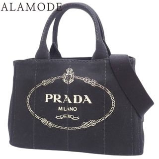 プラダ(PRADA)のPRADA(プラダ) CANAPA カナパ ハンドバッグ 2WAY ショルダー 肩掛け 斜め掛け トート キャンバス NERO ネロ ブラック黒 ゴールド金具 1BG439 ZKI F0002 レディース 40802072863【中古】【アラモード】(ハンドバッグ)