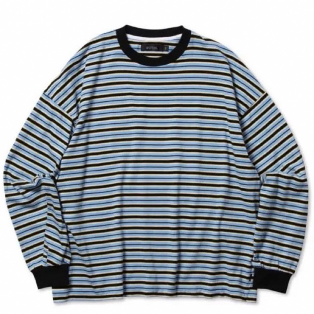 特価商品 ROTOL / TWIST L/S - BORDER - blue ロトル 3 - トップス