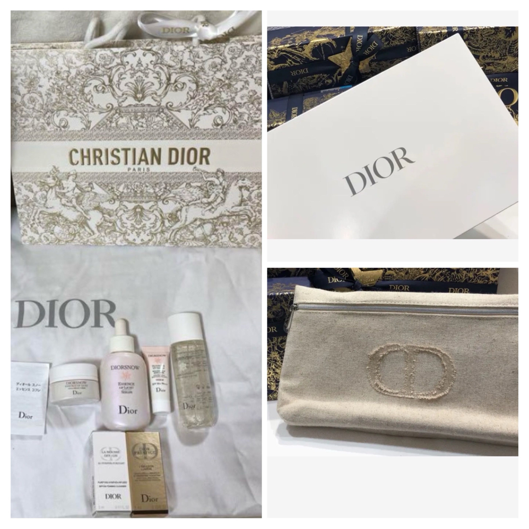 dior ディオールポーチ ノベルティ dior snowサンプル付き - バッグ