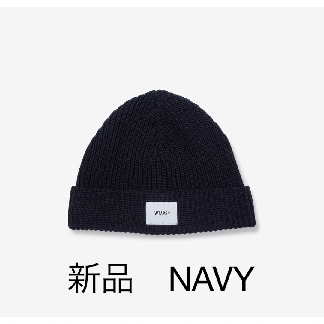 W)taps(ダブルタップス)の【新品】WTAPS BEANIE 02 NAVY メンズの帽子(ニット帽/ビーニー)の商品写真