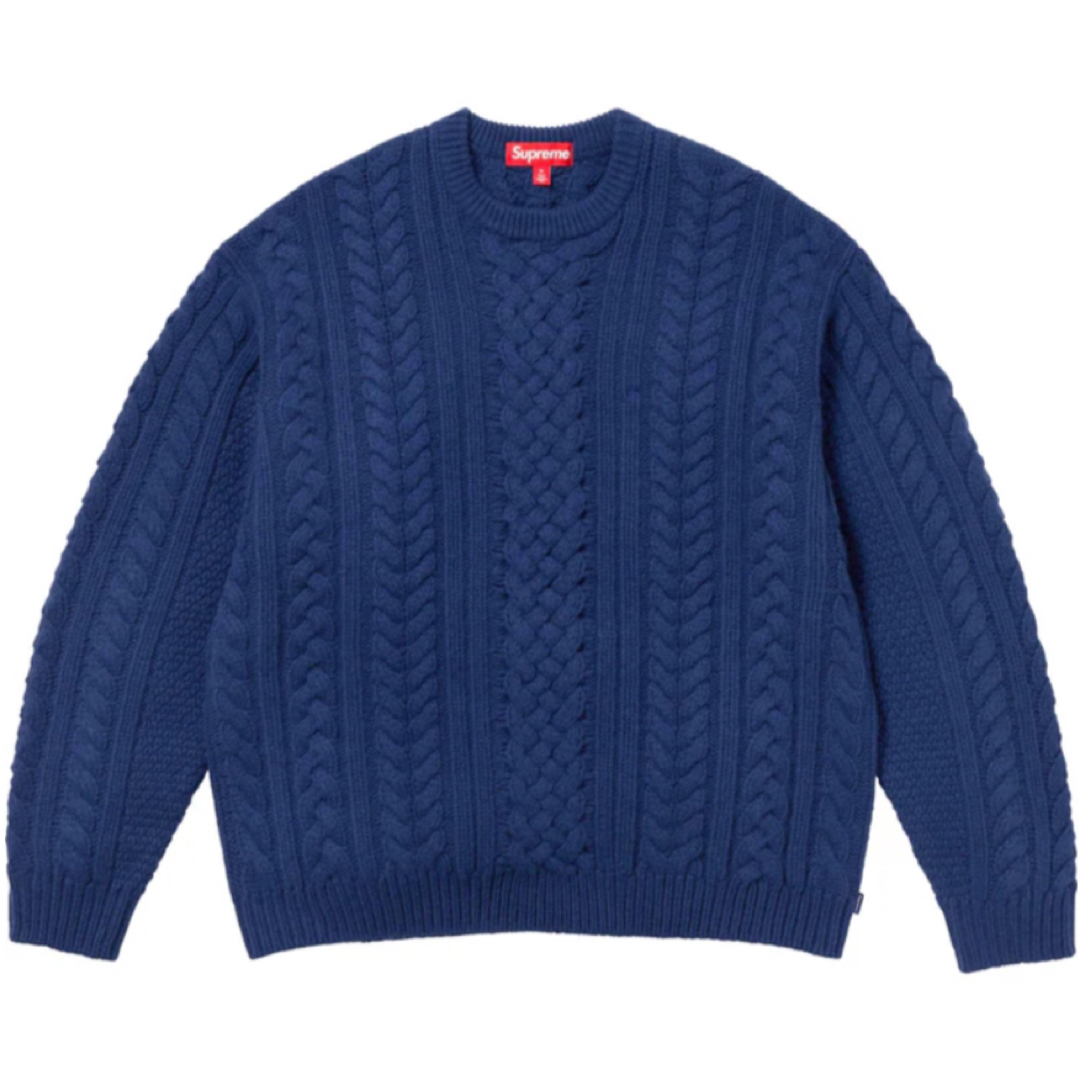 Supreme Applique Cable Knit Sweater S