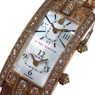 ハリーウィンストン(HARRY WINSTON)の　ハリーウィンストン HARRY WINSTON アヴェーニュC デュアルタイム ホワイトシェル AVCQTZ19RR002 ホワイトシェル PG レディース 腕時計(腕時計)