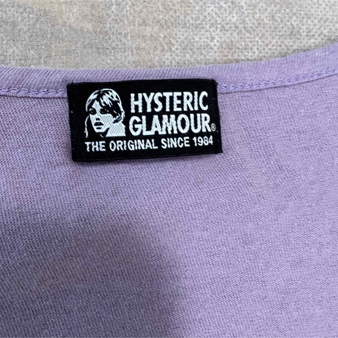 HYSTERIC GLAMOUR(ヒステリックグラマー)のHYSTERIC GLAMOUR ヒステリックグラマー　VネックTシャツ　 レディースのトップス(Tシャツ(半袖/袖なし))の商品写真