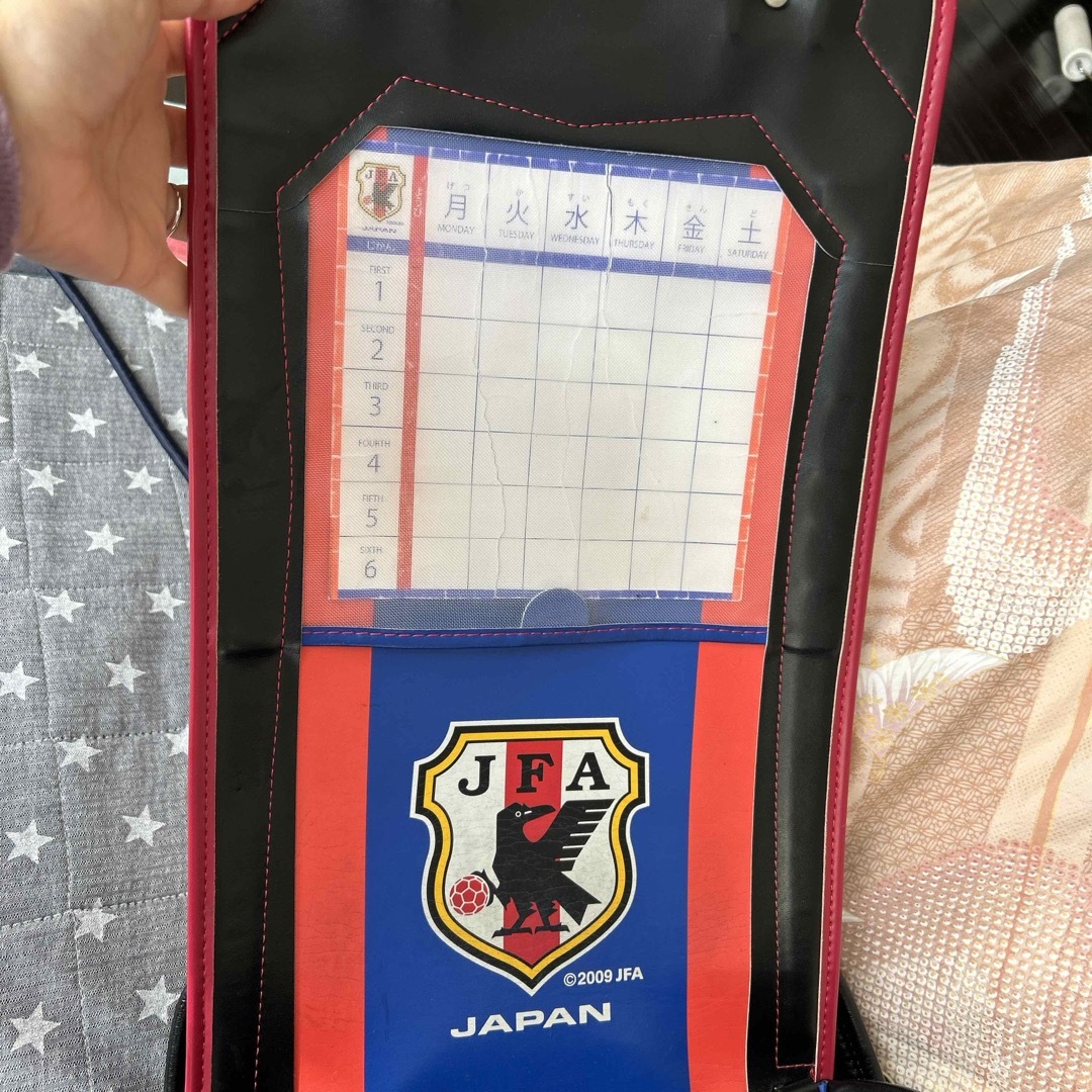 ランドセル黒　サッカー　日本代表 キッズ/ベビー/マタニティのこども用バッグ(ランドセル)の商品写真