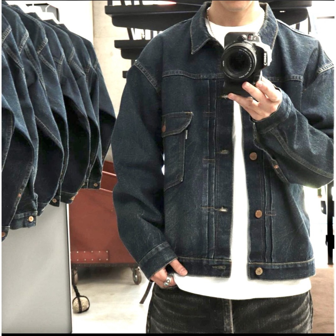 別注 NEW MANUAL #001 T-BACK DENIM JACKETの通販 by m&h|ラクマ