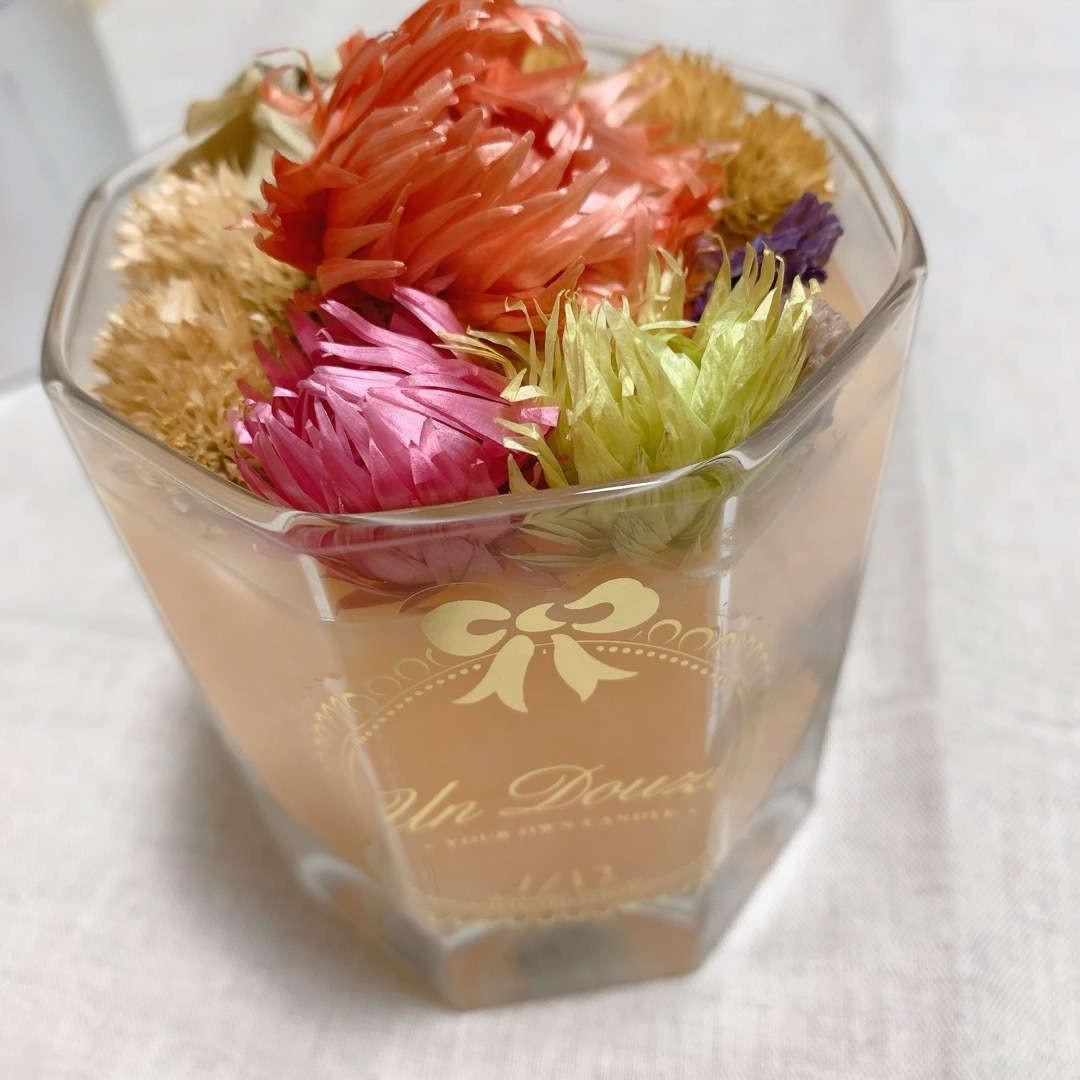 SWATi(スワティ)のSWATi アロマキャンドル オレンジフラワーの香り 花 ハンドメイドのインテリア/家具(アロマ/キャンドル)の商品写真