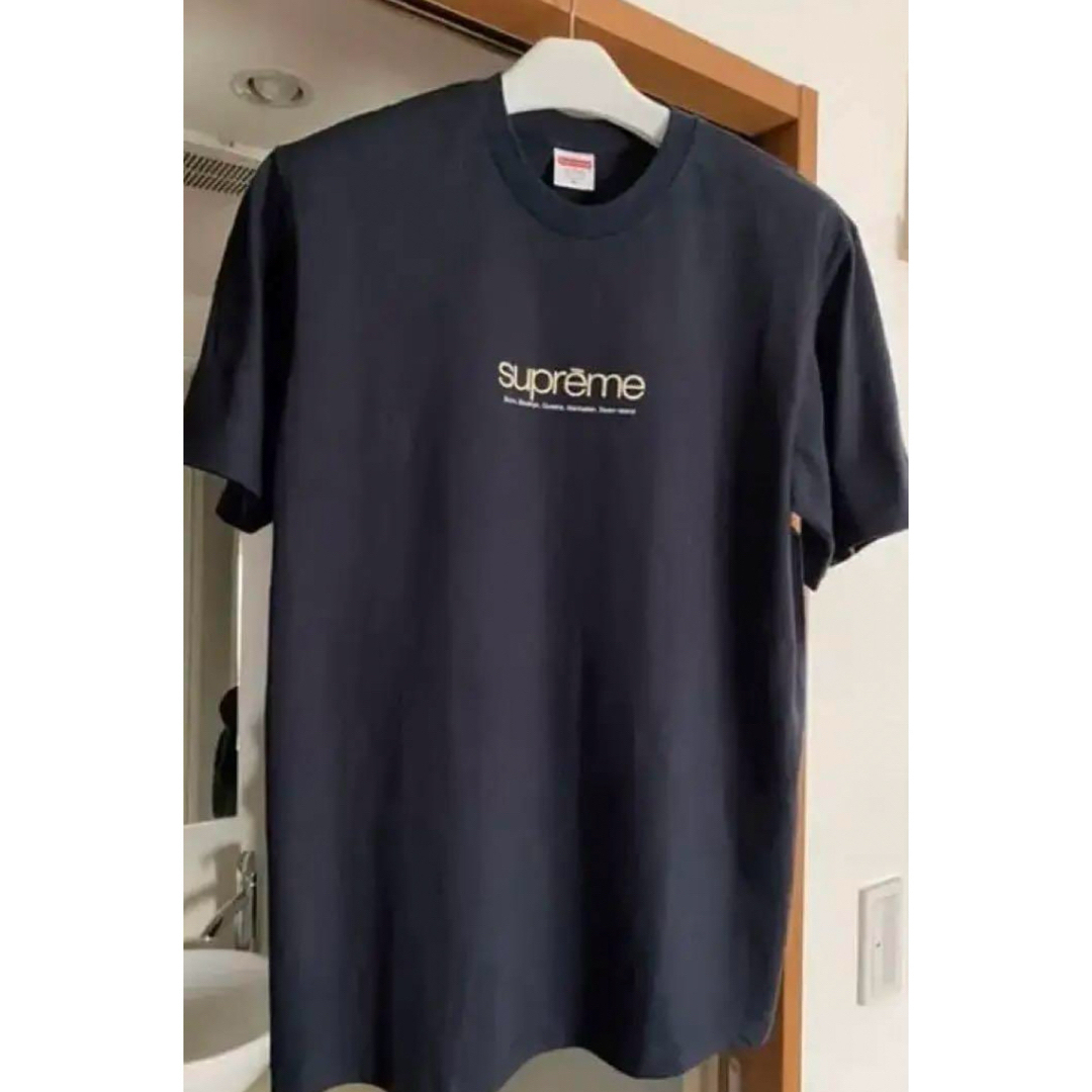 Supreme(シュプリーム)の✨極美品✨Supreme シュプリームTシャツ ネイビー メンズのトップス(Tシャツ/カットソー(半袖/袖なし))の商品写真