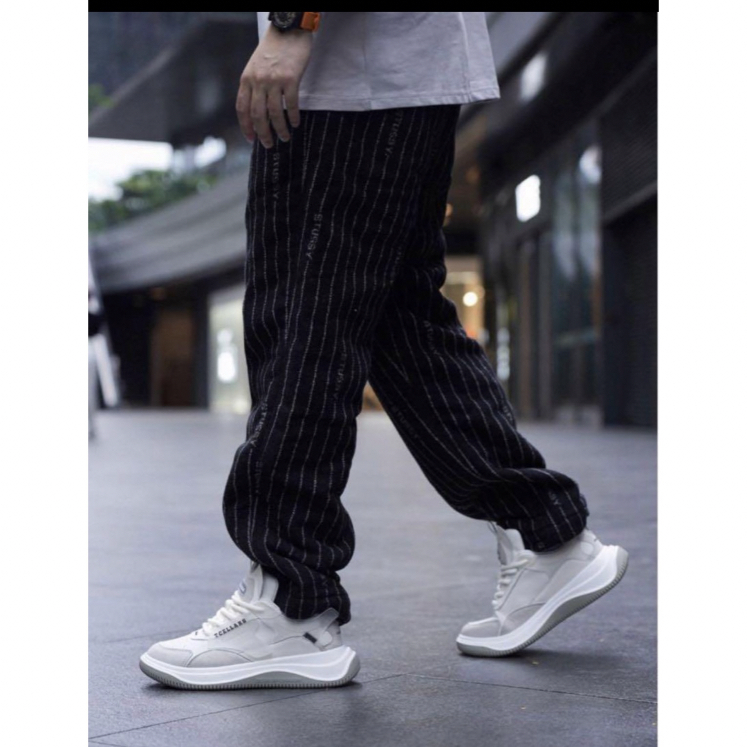 Stussy x Nike Stripe Wool Pants Black