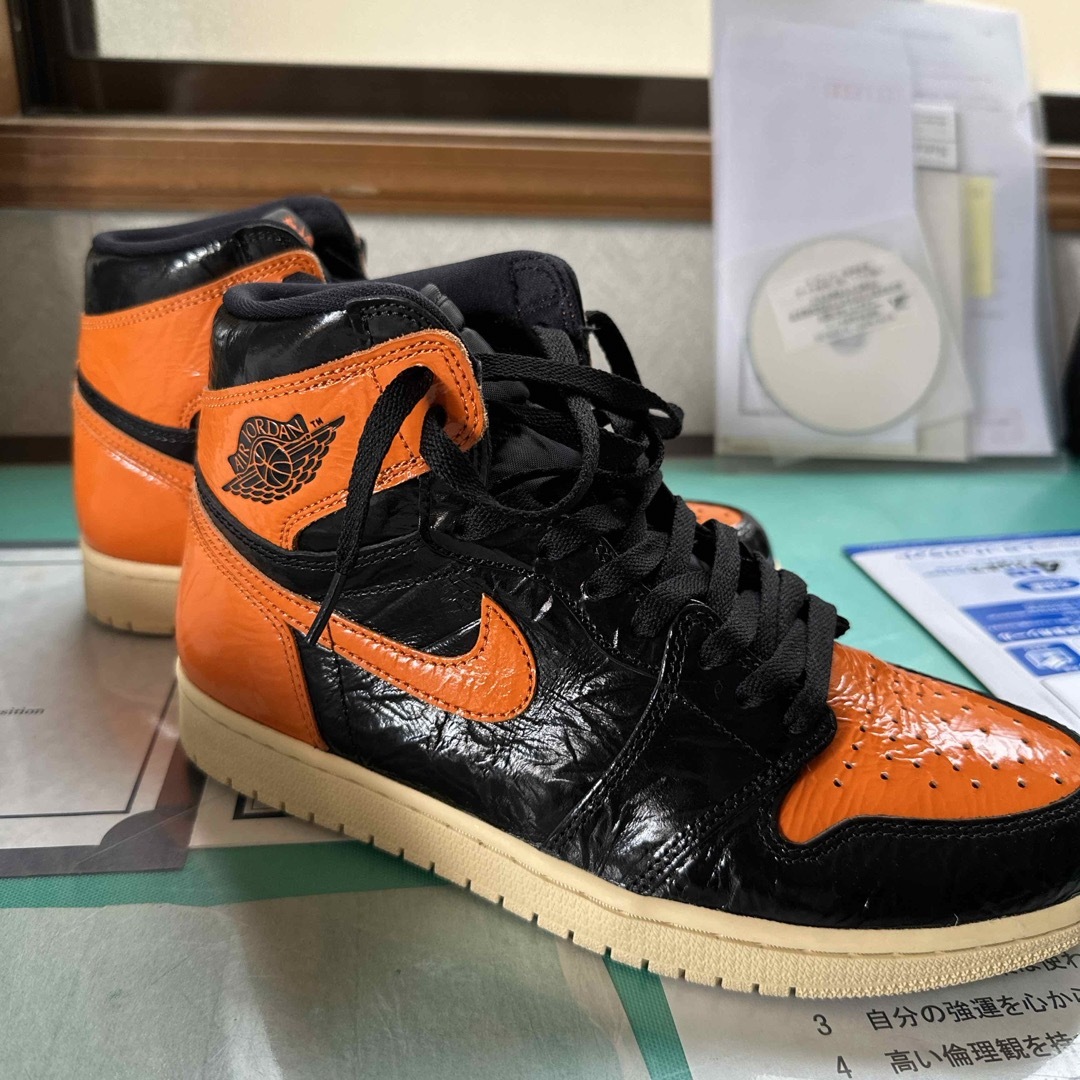 Jordan Brand（NIKE）(ジョーダン)の【新年限定セール‼️】RETRO HIGH OG BLACK/ORANGE メンズの靴/シューズ(スニーカー)の商品写真