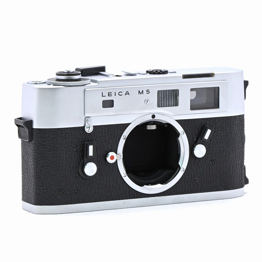 LEICA(ライカ)のLeica M5 シルバークローム 後期 135万番 3点吊 スマホ/家電/カメラのカメラ(フィルムカメラ)の商品写真