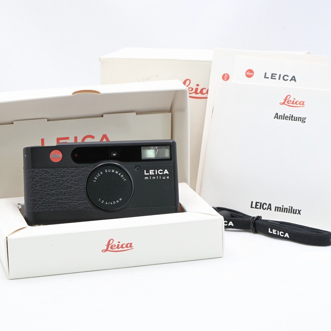 LEICA(ライカ)のLeica minilux ブラック SUMMARIT 40mm f2.4 スマホ/家電/カメラのカメラ(フィルムカメラ)の商品写真