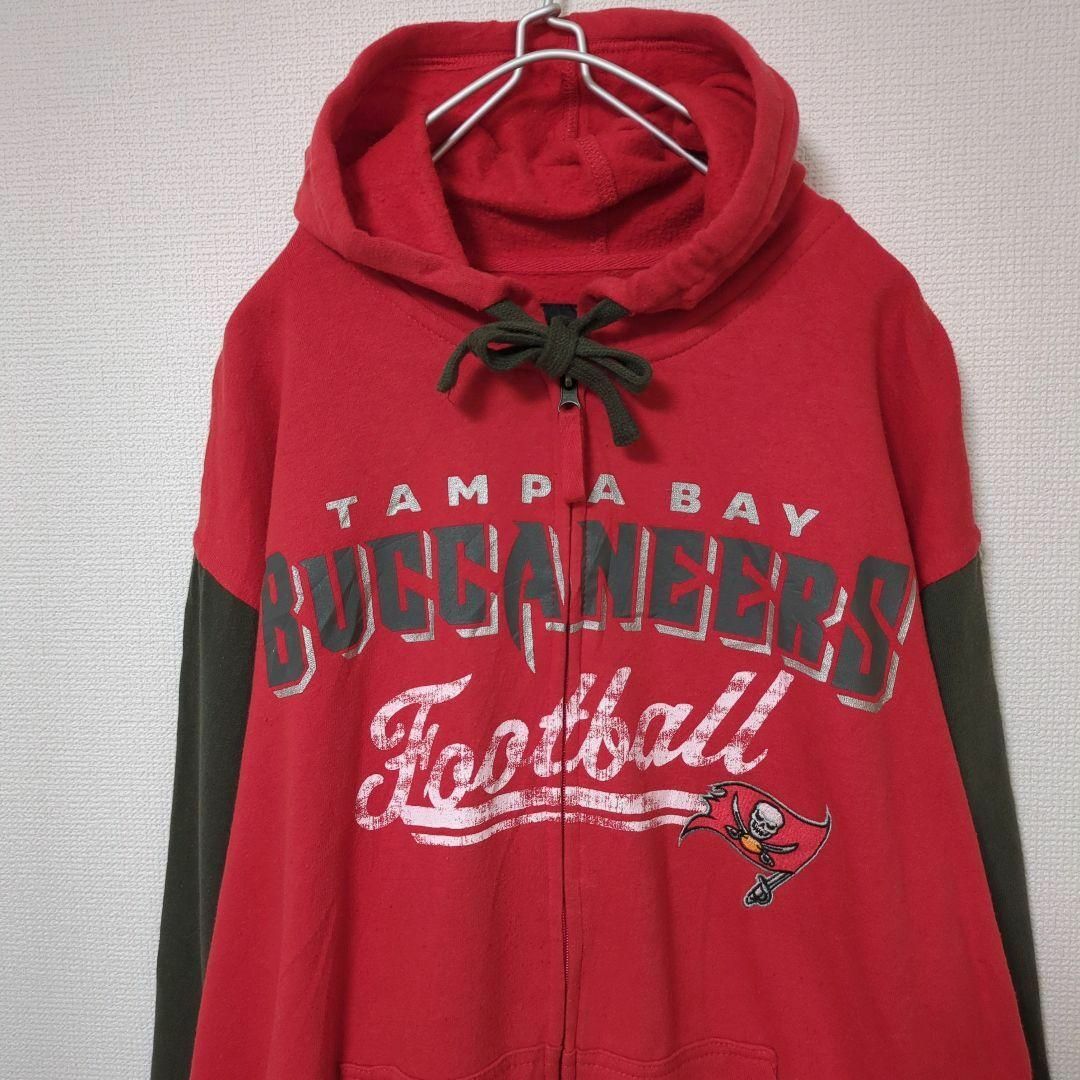 ART VINTAGE(アートヴィンテージ)の★NFL BUCCANEERS バッカニアーズ パーカー フルジップ レッド★ メンズのトップス(パーカー)の商品写真