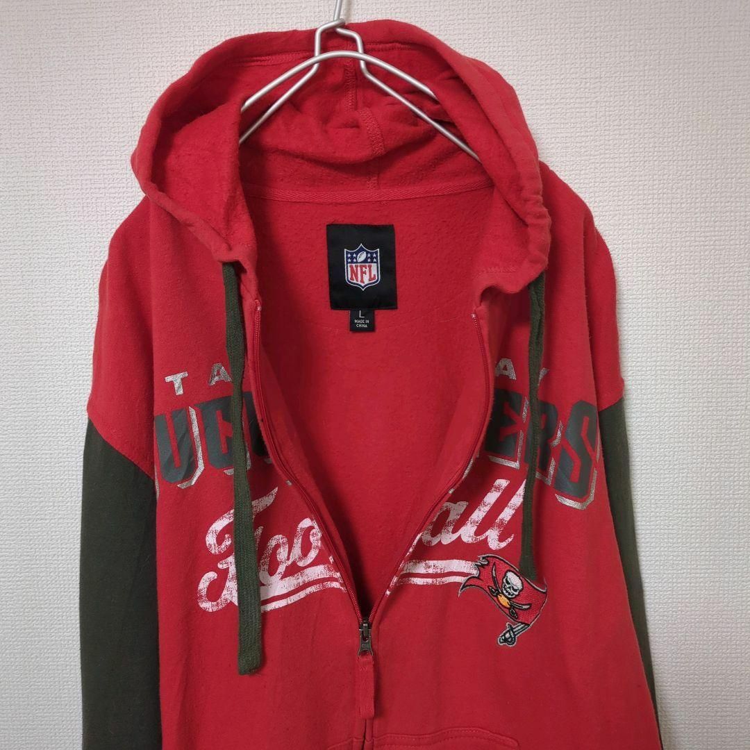 ART VINTAGE(アートヴィンテージ)の★NFL BUCCANEERS バッカニアーズ パーカー フルジップ レッド★ メンズのトップス(パーカー)の商品写真