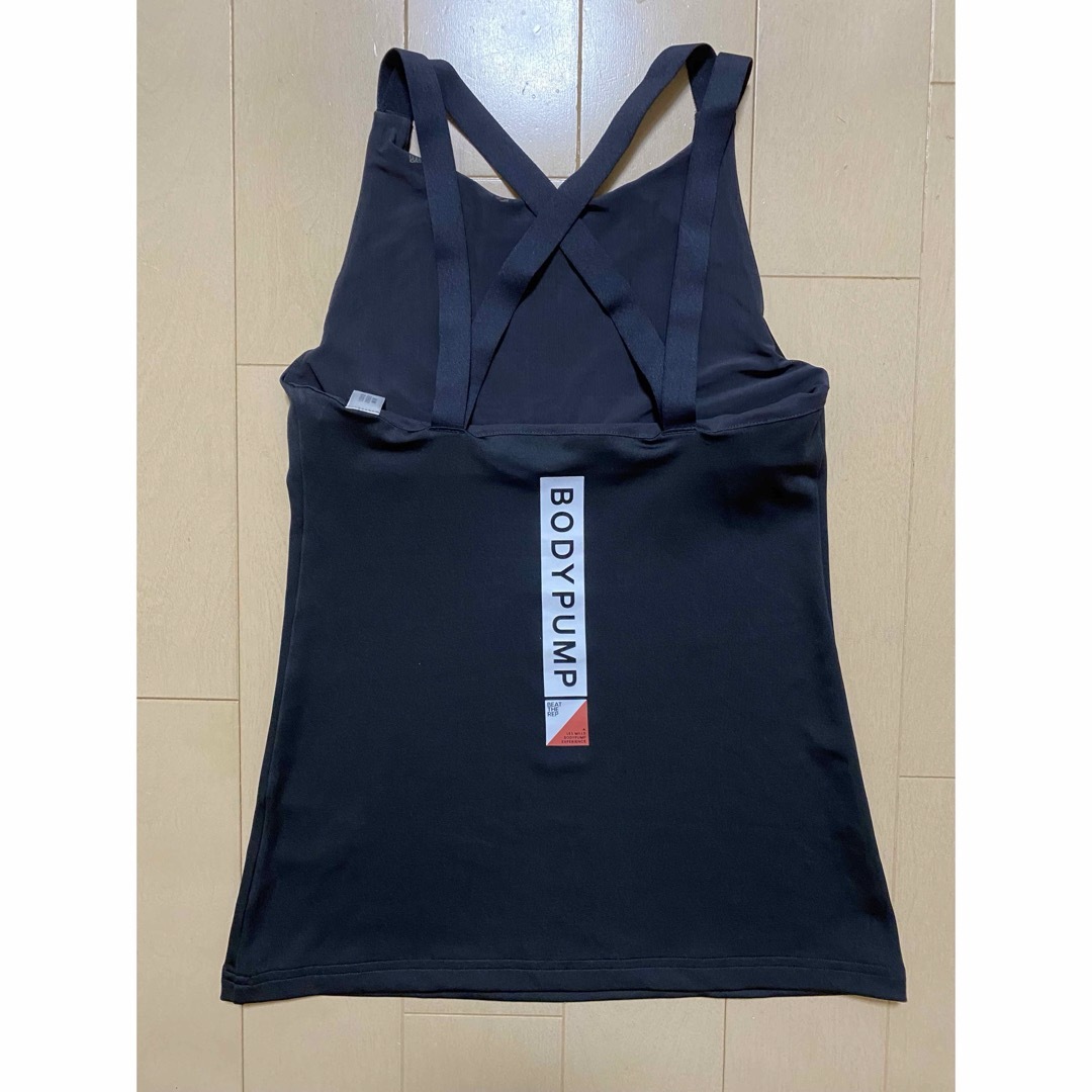 Reebok(リーボック)のReebok リーボック　レスミルズ　ボディパンプ　タンクトップ　黒 レディースのトップス(タンクトップ)の商品写真