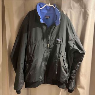 パタゴニア(patagonia)の希少な黒・美品 90s Patagonia シェルドシンチラジャケット USA製(ナイロンジャケット)