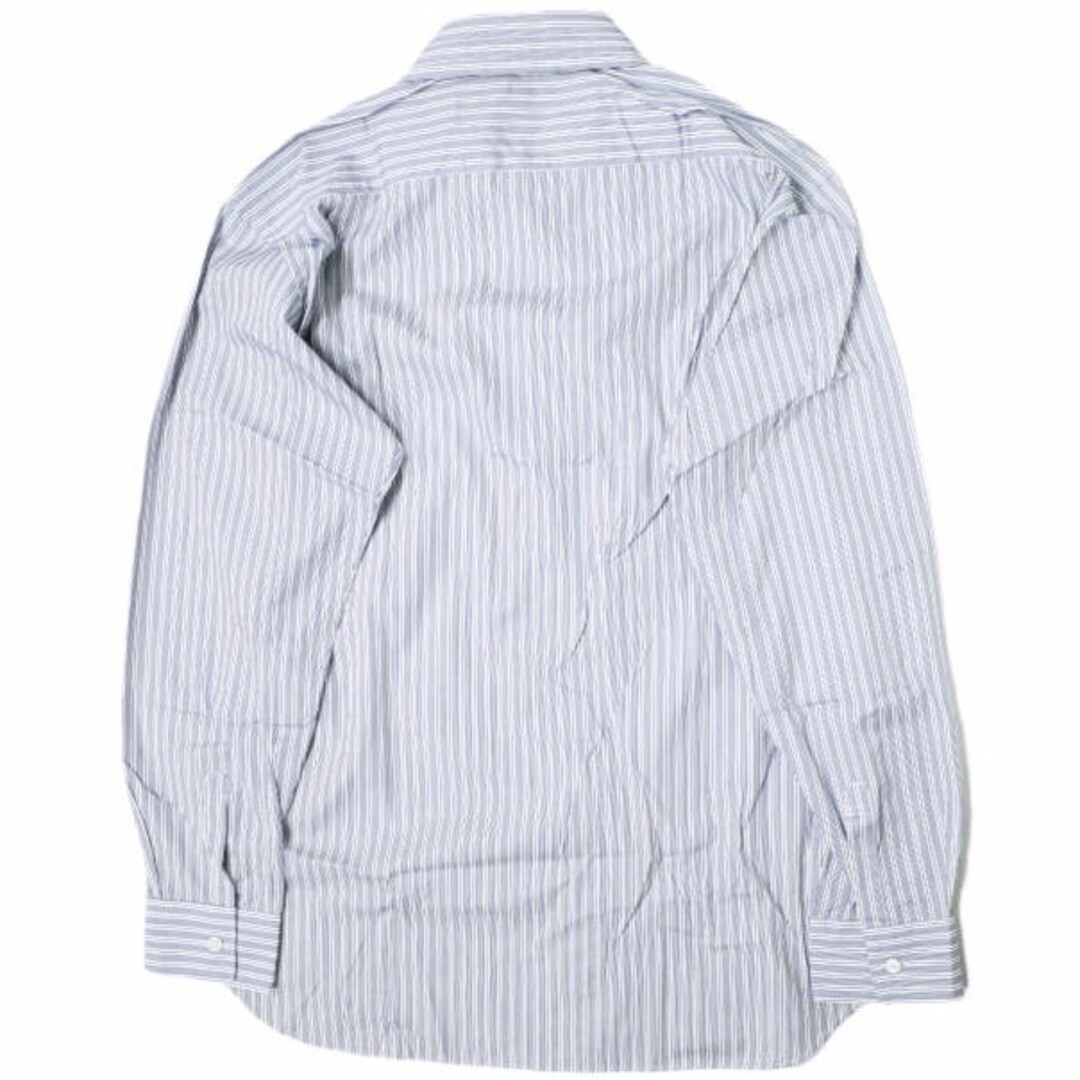 COMME des GARCONS(コムデギャルソン)のCOMME des GARCONS SHIRT コムデギャルソンシャツ フランス製 3連カラー ストライプシャツ FG-B064  M ネイビー 長袖 ギザギザ トップス【中古】【COMME des GARCONS SHIRT】 メンズのトップス(シャツ)の商品写真