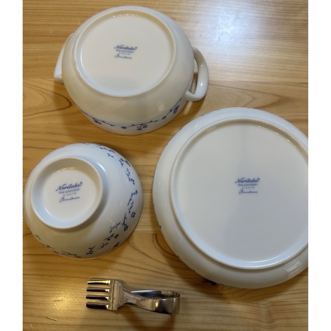 Noritake(ノリタケ)の✨美品・おまけ付き✨ノリタケ　ベビー食器4点セット🐤　 キッズ/ベビー/マタニティの授乳/お食事用品(離乳食器セット)の商品写真