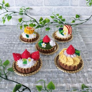 🍓フェルトおままごと🍓 ハンドメイド タルトBセット  新品未使用(おもちゃ/雑貨)