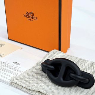 エルメス(Hermes)のエルメス HERMES トリマイヨン バレッタ シェーヌダンクル 箱付(バレッタ/ヘアクリップ)