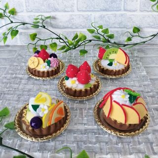 🍓フェルトおままごと🍓 ハンドメイド タルトDセット 新品未使用(おもちゃ/雑貨)