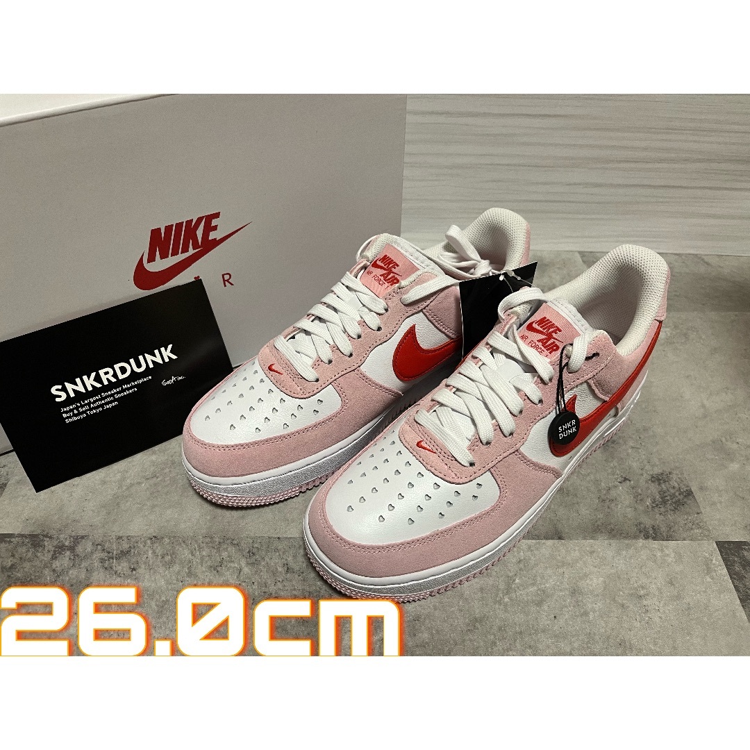 カラーNike Air Force 1 Low ロー 07 バレンタインデー 26.0