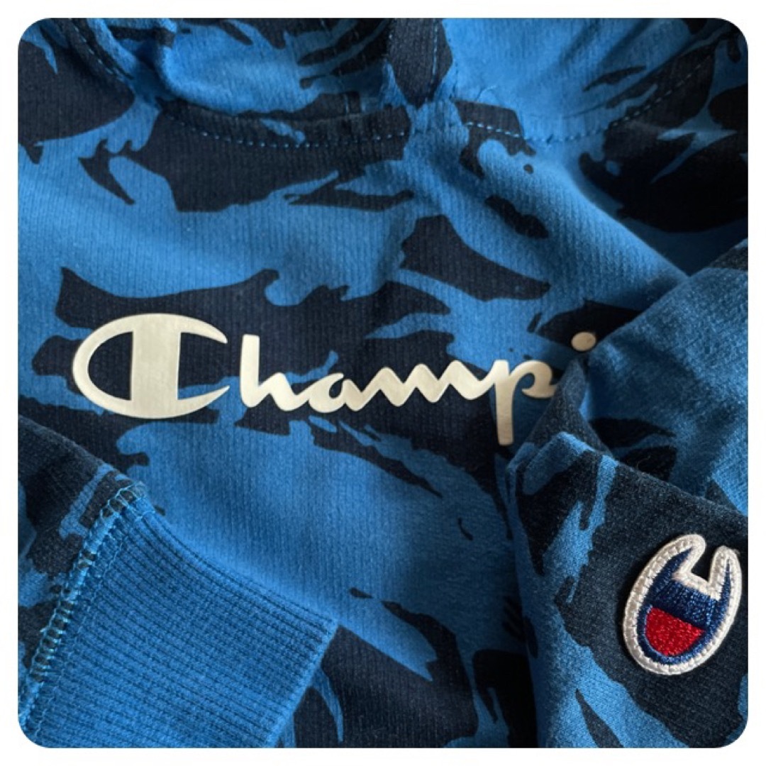 Champion(チャンピオン)のフード付トレーナー チャンピオン 2T キッズ/ベビー/マタニティのキッズ服女の子用(90cm~)(Tシャツ/カットソー)の商品写真