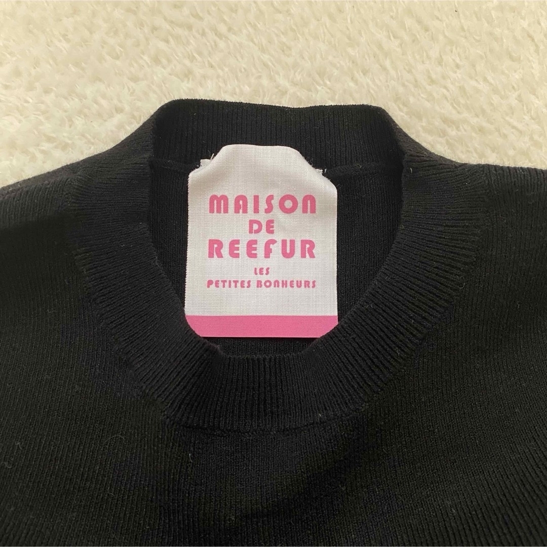 Maison de Reefur(メゾンドリーファー)のMAISON DE REEFUR バックリボンニット レディースのトップス(ニット/セーター)の商品写真