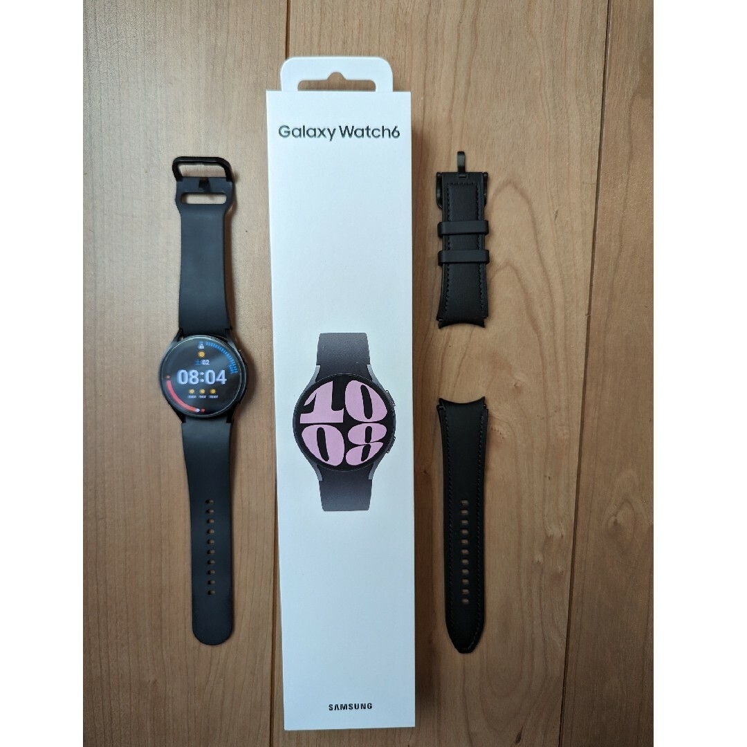 watchGalaxy Watch6 40mm グラファイト（国内版本体＋レザーバンド付）