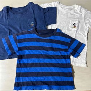 ユニクロ(UNIQLO)のUNIQLO ユニクロ ベビー キッズ Tシャツ 半袖 カットソー 100(Tシャツ/カットソー)