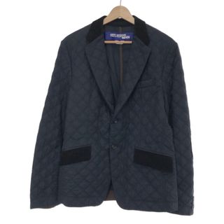 コムデギャルソン(COMME des GARCONS)のJUNYA WATANABE COMME des GARCONS MAN ジュンヤワタナベ コムデギャルソンマン 14AW コーデュロイ切替キルティングツイードテーラードジャケット ネイビー M WN-J006(テーラードジャケット)