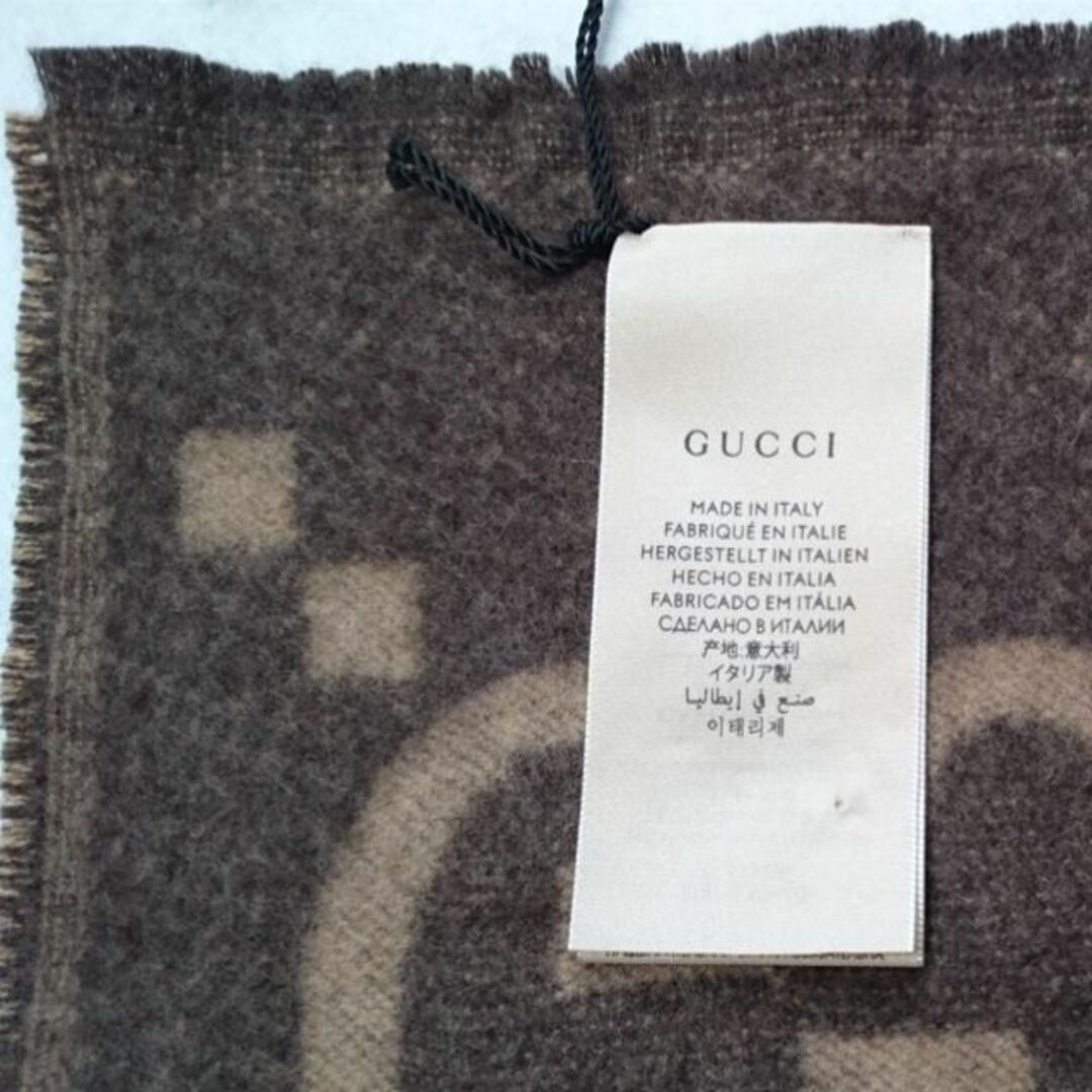 Gucci(グッチ)の●新品/正規品● GUCCI GGカシミア ブランケット カシミア 100% レディースのファッション小物(ストール/パシュミナ)の商品写真