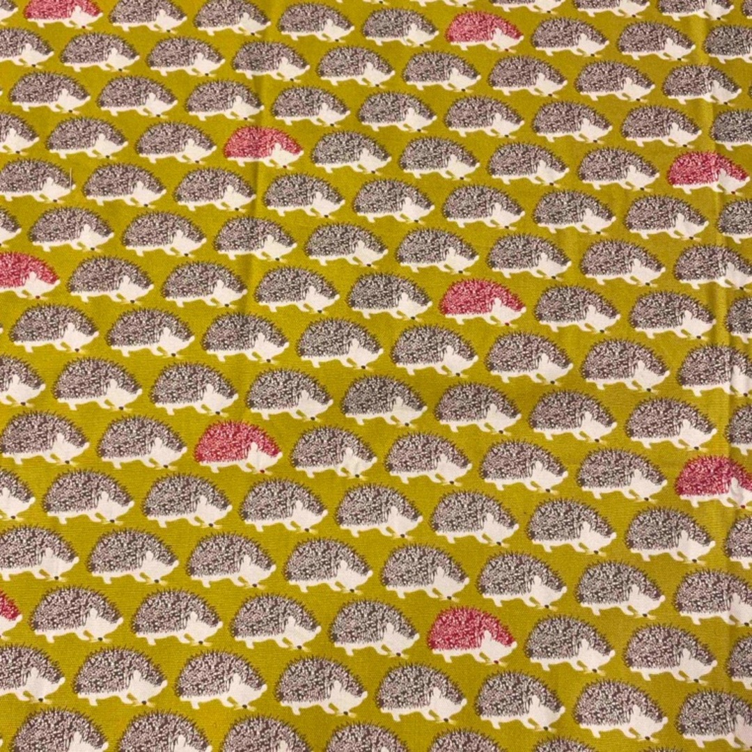 ハリネズミ　布　大きめ　生地 ハンドメイドの素材/材料(生地/糸)の商品写真