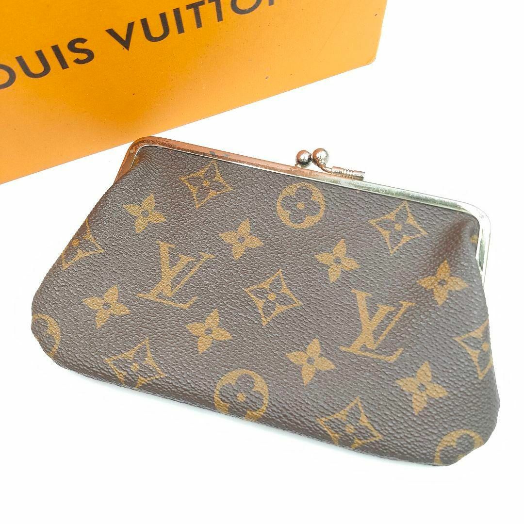 極美品 LOUIS VUITTON がま口ポーチ コスメケース コインケースバッグ