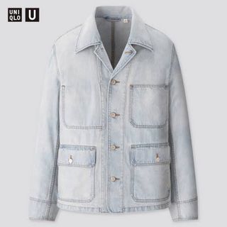 ユニクロ(UNIQLO)のユニクロU デニムワークジャケット　Mサイズ(Gジャン/デニムジャケット)