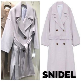 snidelパープルピンクロングフレンチコート