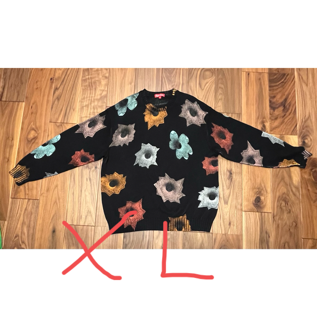 Supreme Nate Lowman Sweater 黒 ＸＬニット/セーター