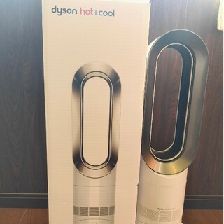 ダイソン(Dyson)のダイソン Hot＋Cool　AM09　N　ファンヒーター　ホワイト(ファンヒーター)