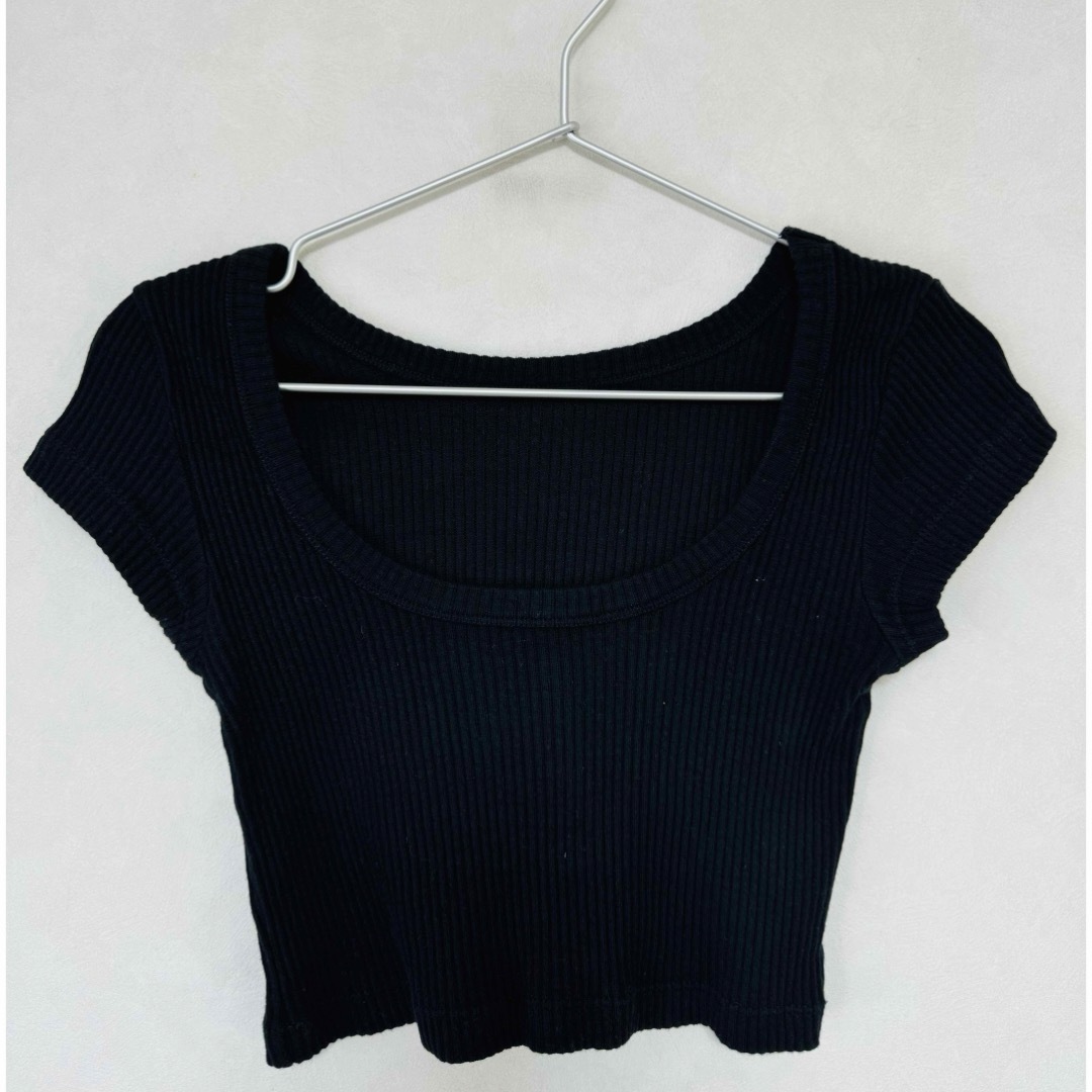 JUEMI(ジュエミ)のTwo-way Ribbed Mini T / JUEMI レディースのトップス(Tシャツ(半袖/袖なし))の商品写真