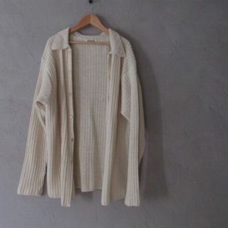 コモリ(COMOLI)の23s/s AURALEE BRUSHED COTTON WOOL KNIT(カーディガン)