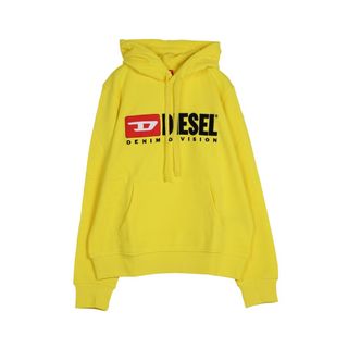 ディーゼル(DIESEL)のDIESEL パーカー M S-GINN-HOOD-DIV 綿 コットンイエロー(パーカー)