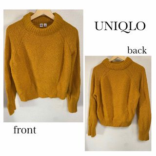 ユニクロ(UNIQLO)のUNIQLO ブークレークルーネックセーター（イエロー/L）(ニット/セーター)