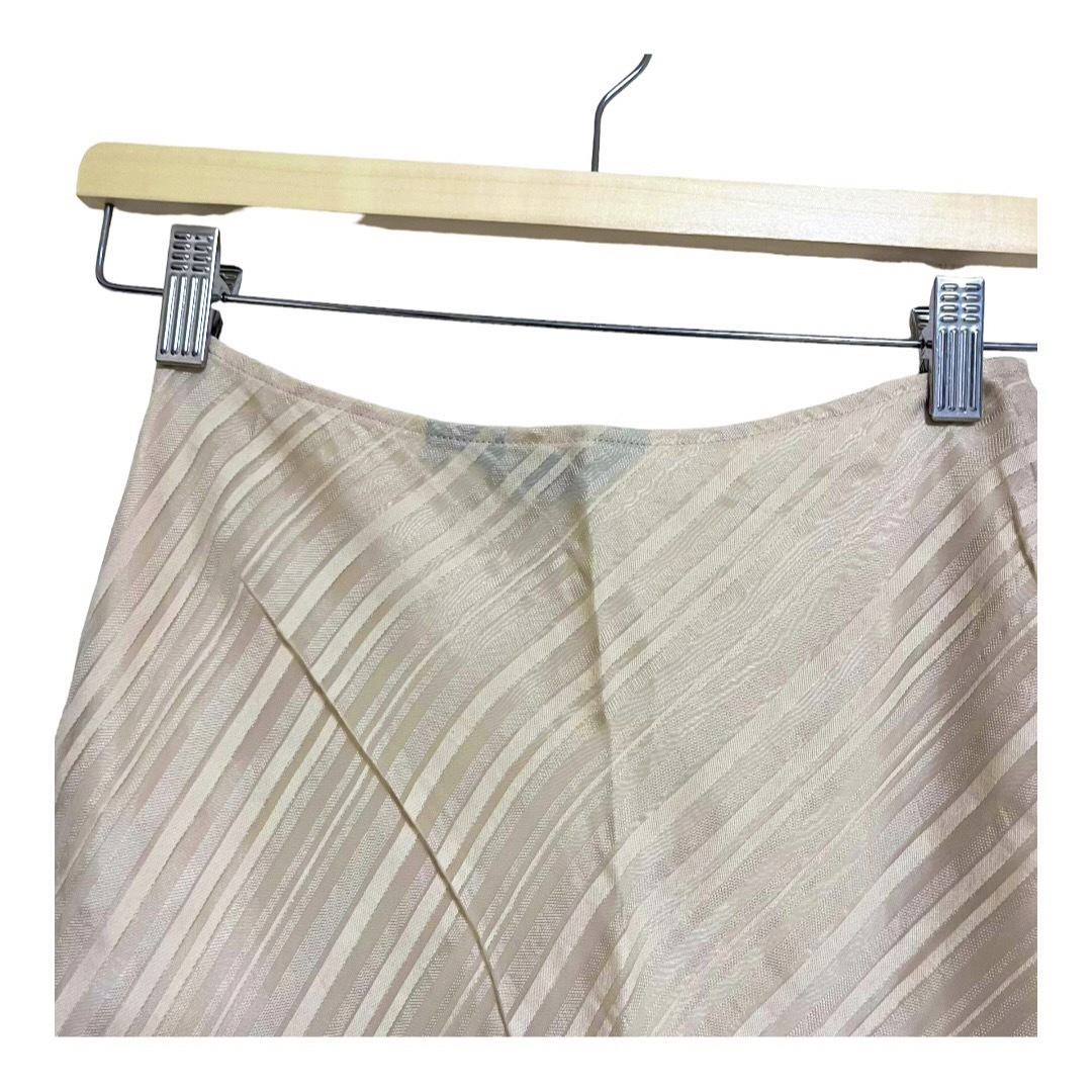4℃(ヨンドシー)の4℃ スカート ボーダー ストライプ レディースのスカート(ひざ丈スカート)の商品写真