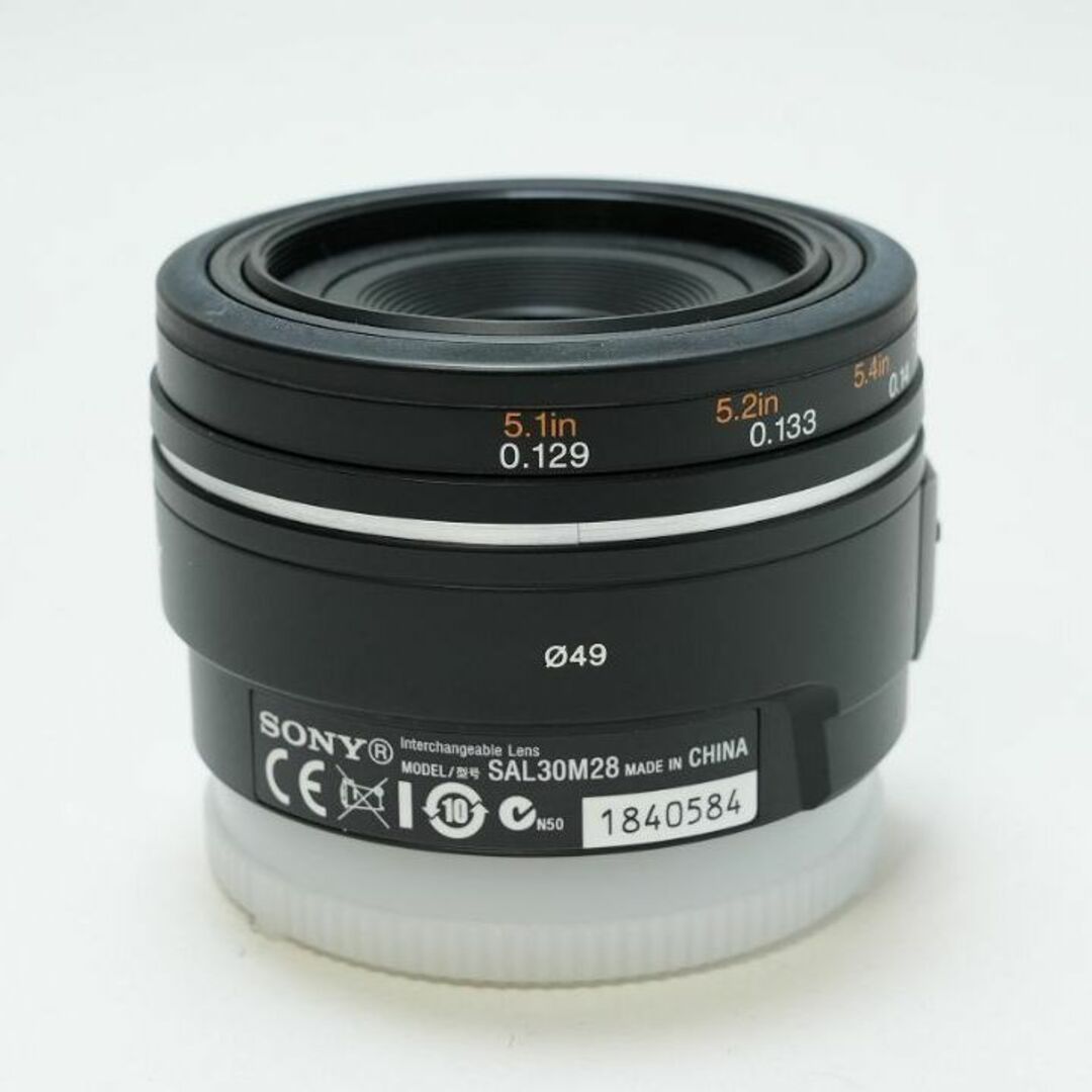 SONY(ソニー)のマクロ　SONY DT 30mm F2.8 MACRO SAM SAL30M28 スマホ/家電/カメラのカメラ(レンズ(単焦点))の商品写真