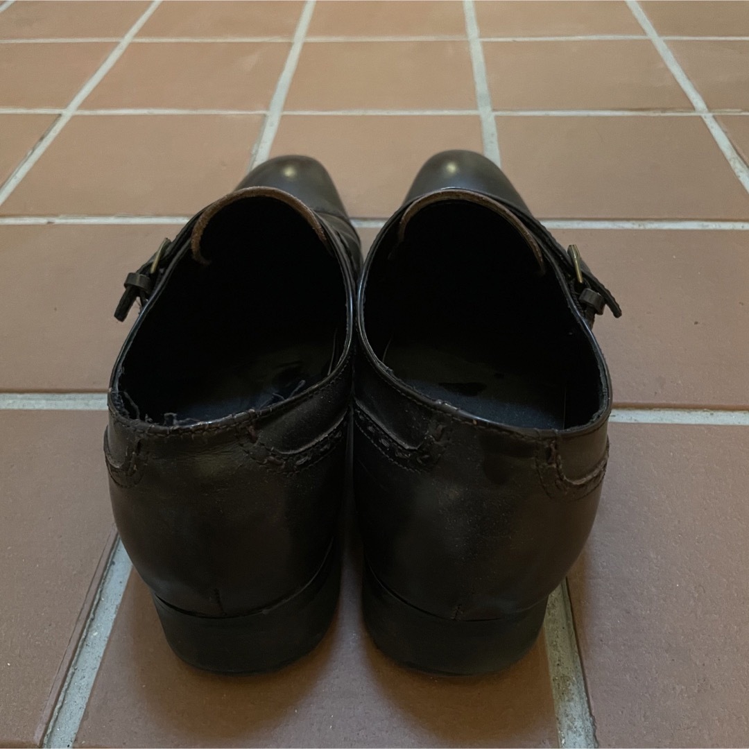ELLE(エル)のELLE HOMME ダークブランレザーシューズ25.5 41 メンズの靴/シューズ(ドレス/ビジネス)の商品写真