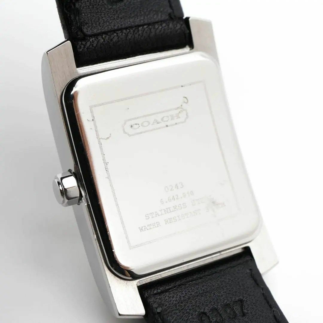 COACH(コーチ)の《人気》 COACH 腕時計 シルバー デイト レディース クォーツ レザーd レディースのファッション小物(腕時計)の商品写真