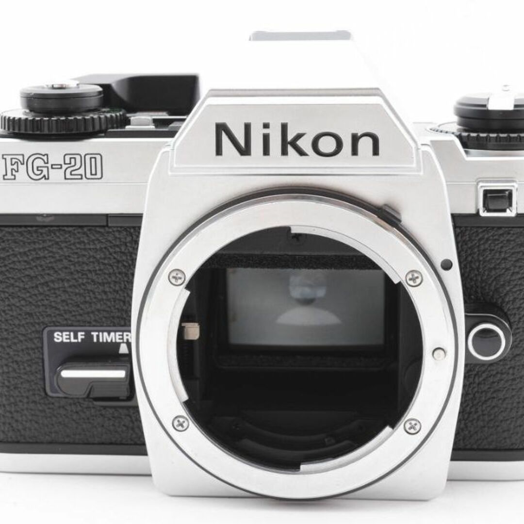 Nikon(ニコン)の超美品 ニコン FG-20 シルバー フィルムカメラ　モルト新品交換済　Y991 スマホ/家電/カメラのカメラ(フィルムカメラ)の商品写真