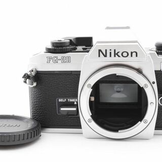 ニコン(Nikon)の超美品 ニコン FG-20 シルバー フィルムカメラ　モルト新品交換済　Y991(フィルムカメラ)