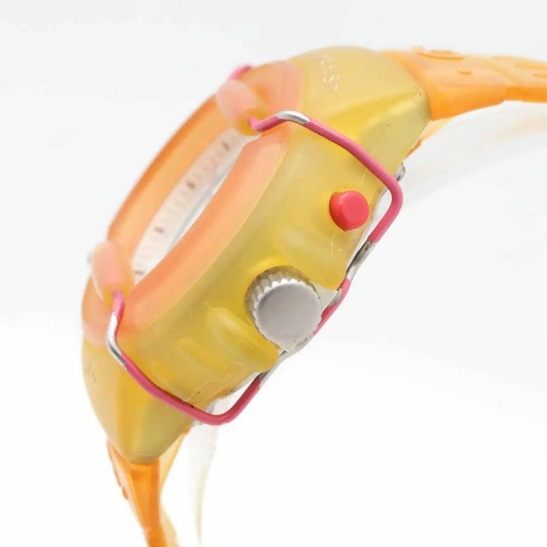 Baby-G(ベビージー)の《美品》 Baby-G 腕時計 イエロー オレンジ クォーツ レディース b レディースのファッション小物(腕時計)の商品写真